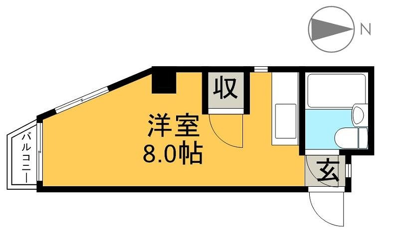 はりまやコーポの間取り