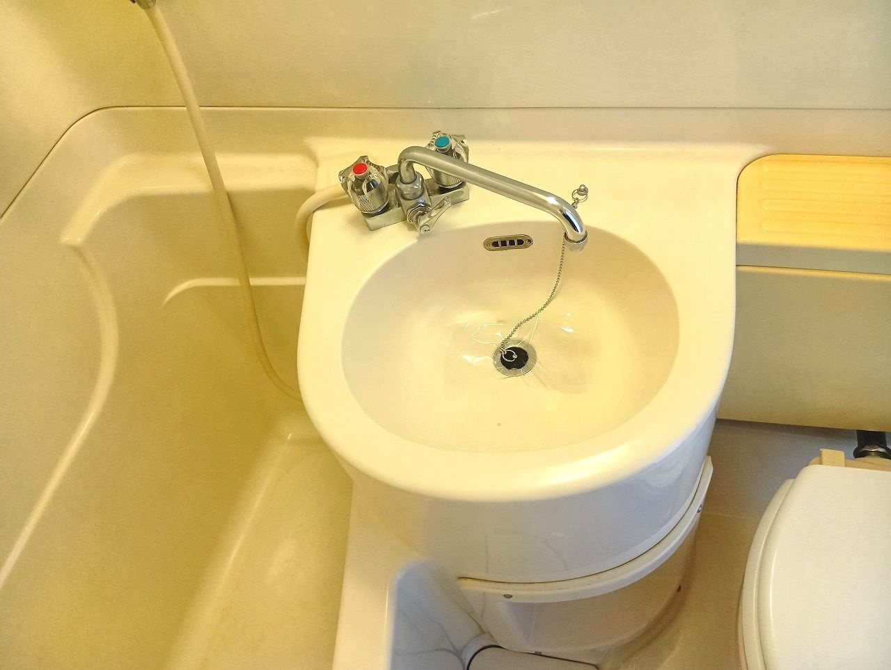 はりまやコーポの洗面所