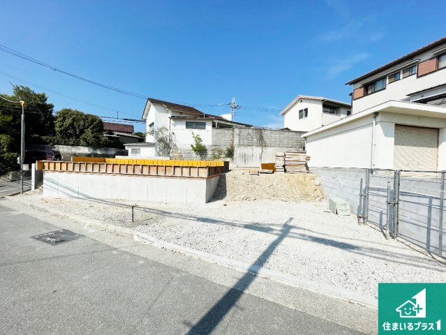 明石市藤江　新築一戸建ての外観|周辺は落ち着いた街並みの住宅地！子育てがしやすい住環境です！まだ未完成ですが、現地でしかわからない事もございます。是非一度ご覧ください。