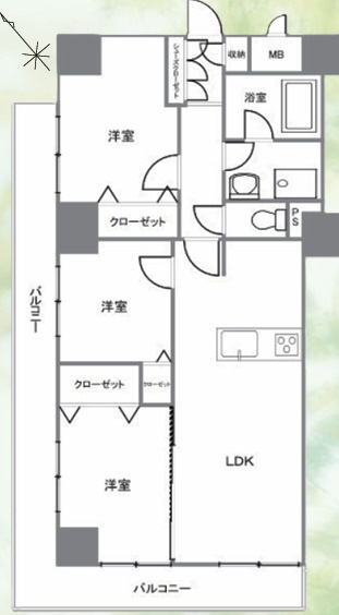 藤和氷川台コープの間取り