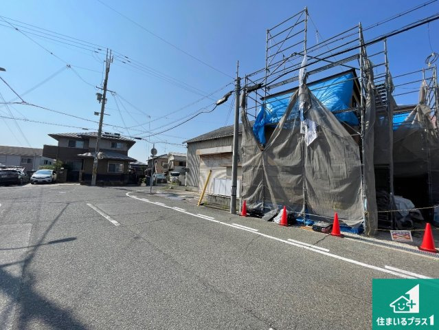 明石市藤が丘　第5期　新築一戸建ての前面道路含む現地写真|周辺は落ち着いた街並みの住宅地！子育てがしやすい住環境です！まだ未完成ですが、現地でしかわからない事もございます。是非一度ご覧ください。