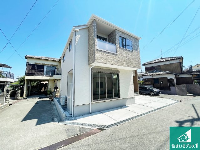 加古郡播磨町古田　第1期　新築一戸建ての外観|お客様に長く安心して住んでいだだける事にこだわった家づくり！住んでからのアフターサービスにもしっかりと取り組んでいます！