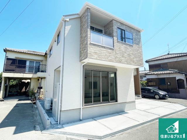 加古郡播磨町古田　第1期　新築一戸建ての外観|安心の10年保証！外観を美しく保ち、雨水で汚れを落とします！気になることがありましたら、お気軽にお問い合わせください！