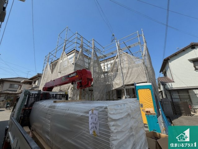 加古郡播磨町古田　第1期　新築一戸建ての外観|周辺は落ち着いた街並みの住宅地！子育てがしやすい住環境です！まだ未完成ですが、現地でしかわからない事もございます。是非一度ご覧ください。