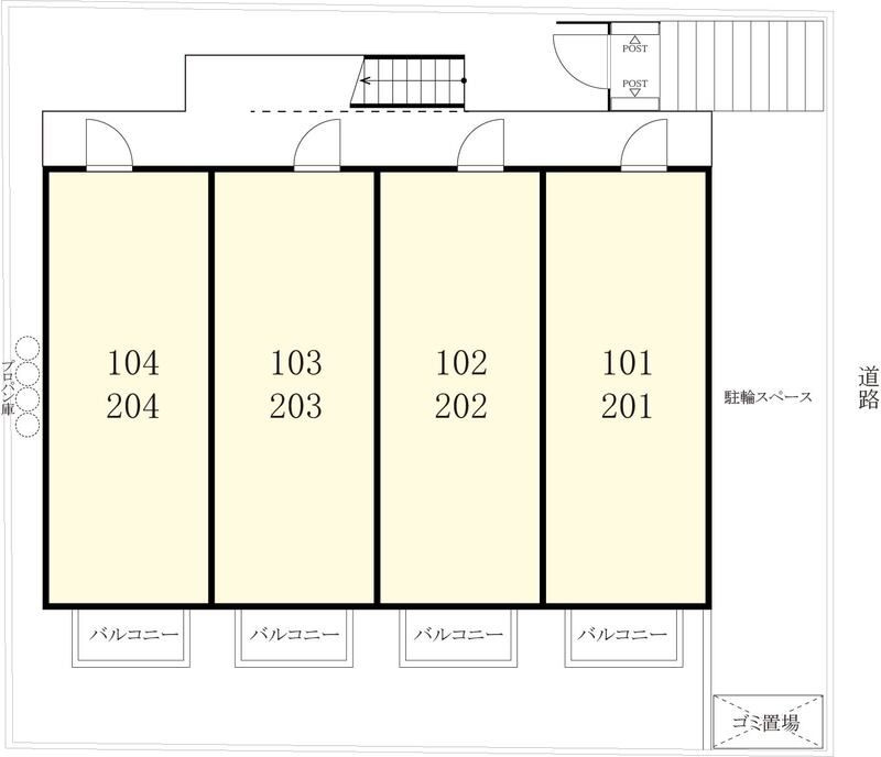 DAIYU24番館の区画図