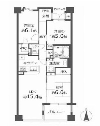 【間取り】 | ダイアパレス湘南台コンチネンタル