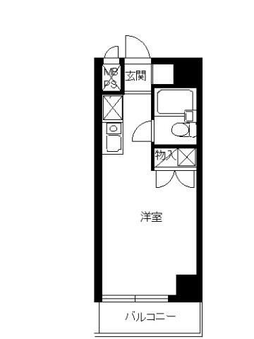 スカイコート浅草第３の間取り|間取りです。