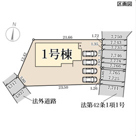 リーブルガーデン南丹市園部町小山西町の区画図