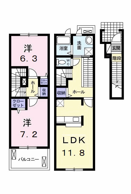 ソンレイルＳの間取り