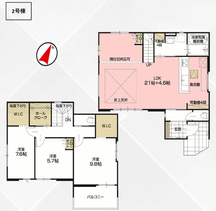 船橋市上山町３丁目６期の間取り