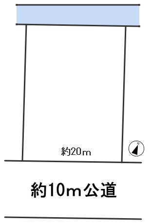 ６６５８９　岐阜市茶屋新田土地の区画図