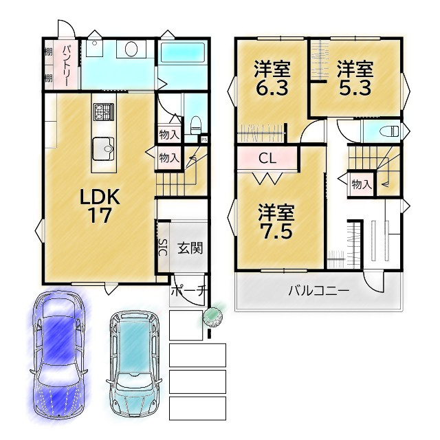 大将軍東鷹司町 土地の土地図|参考価格：2739万円(税込)