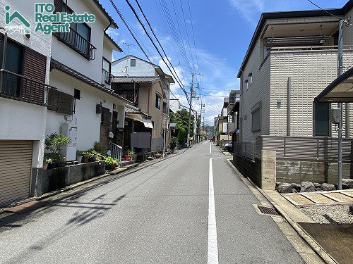大将軍東鷹司町 土地の前面道路含む現地写真