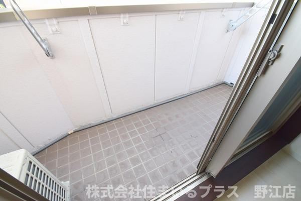 グレースコート蒲生のバルコニー