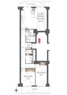 【間取り】虹ヶ丘マンション本館 