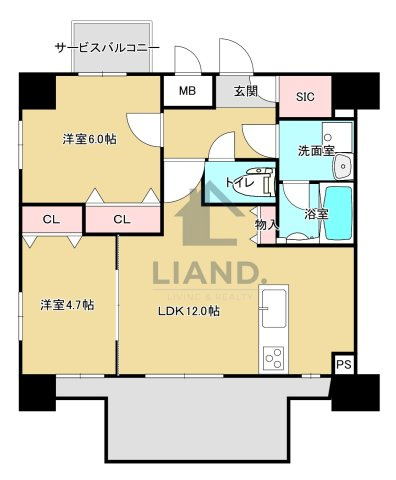 MODERN PALAZZO博多デュオグランデEast　住吉小学校区の間取り|MODERN PALAZZO博多デュオグランデEast