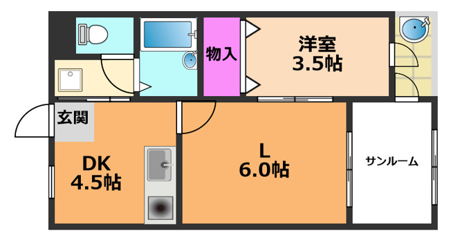 【間取り】 | Flora S.E 12th