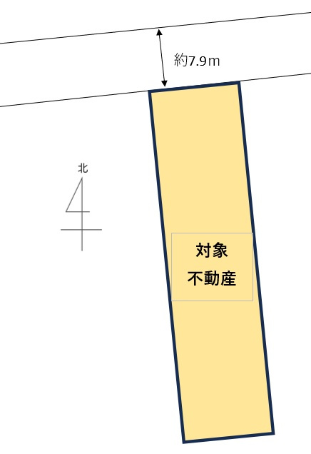 中区羽衣町の土地図