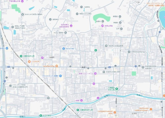 10(月)～16(日)現地説明会　奈良市法蓮町　ラスト1邸の地図