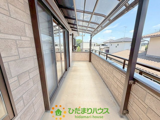 羽生市南６丁目　中古一戸建てのバルコニー