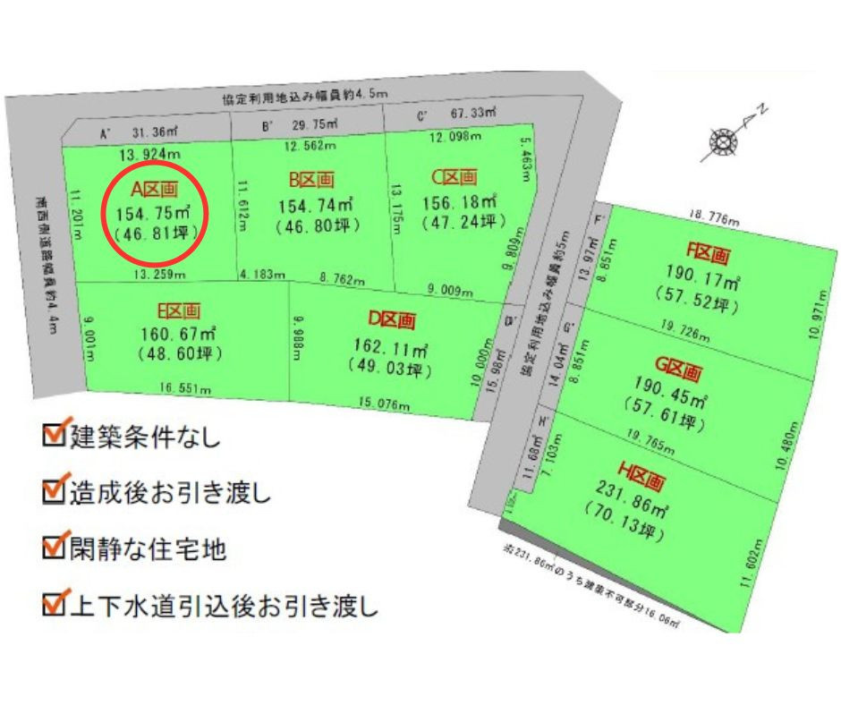 安城市城ヶ入町城畠　売土地