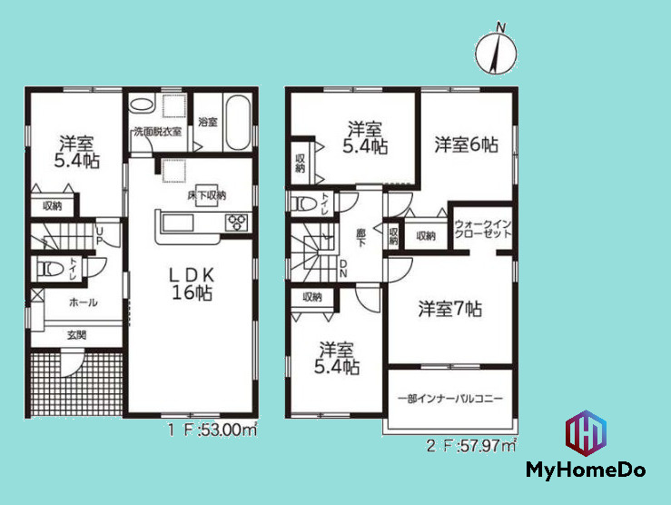 守山区森孝4丁目の間取り