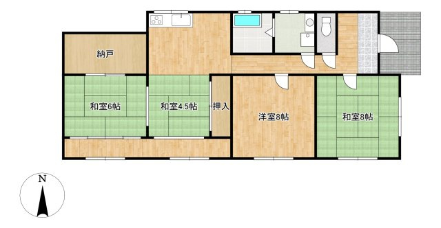 【間取り】 | 熊本市南区野田２丁目　戸建