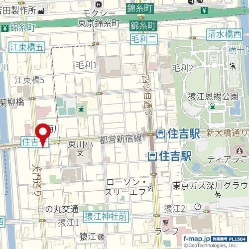 ブライト住吉の地図