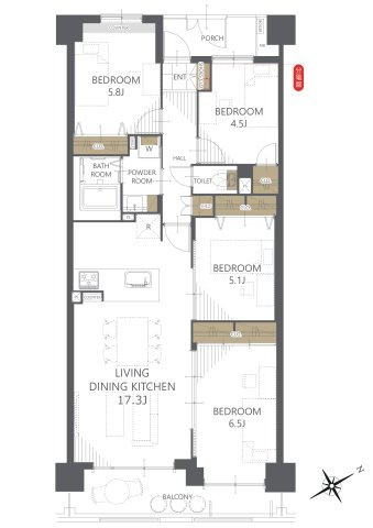 【間取り】 | シャルマンコーポ函南 中古マンション XM06232 | シャルマンコーポ函南　間取り図
