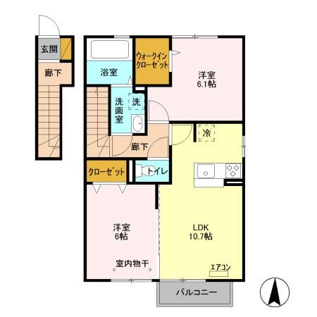 【間取り】 | アピオン　Ａ