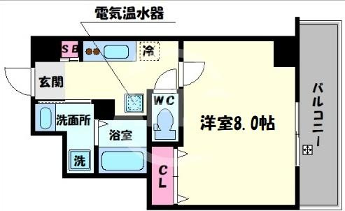 ラ・フォンテ松屋町の間取り|ラ・フォンテ松屋町　開放感ある間取り