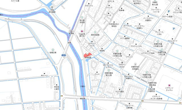 倉敷市茶屋町　新築戸建ての地図