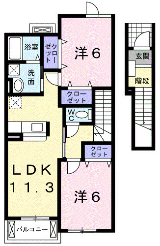 【間取り】 | イリーデ・フィオーレⅡ