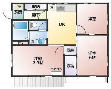 オリエックスハイムの間取り