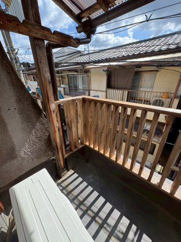 藤井寺市西古室テラスのバルコニー