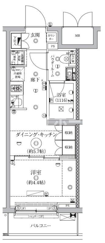 セジョリ鵜の木の間取り