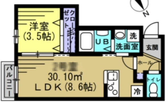 船橋市丸山２丁目のアパートの間取り