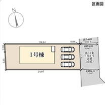 リーブルガーデン熊本市東区沼山津1丁目の区画図