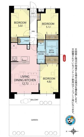 ライオンズガーデン調布多摩川の間取り