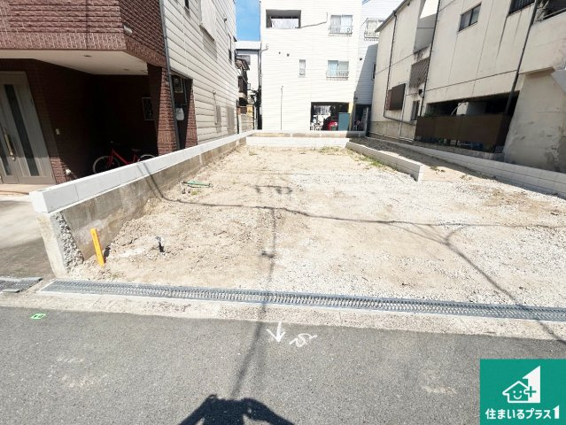 大阪市住吉区墨江　第1期　新築一戸建ての外観|周辺は落ち着いた街並みの住宅地！子育てがしやすい住環境です！まだ未完成ですが、現地でしかわからない事もございます。是非一度ご覧ください。