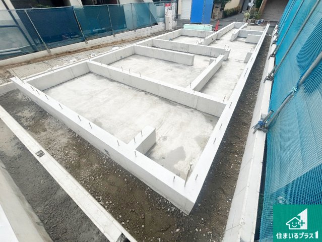 大阪市住吉区墨江　第1期　新築一戸建ての外観|周辺は落ち着いた街並みの住宅地！子育てがしやすい住環境です！まだ未完成ですが、現地でしかわからない事もございます。是非一度ご覧ください。
