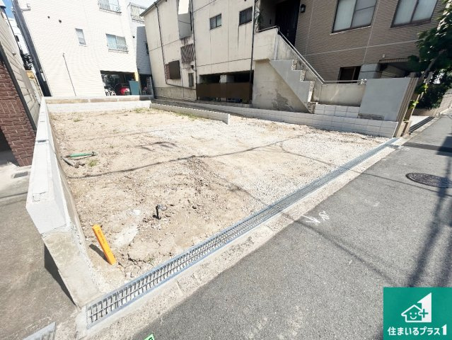 大阪市住吉区墨江　第1期　新築一戸建ての外観|周辺は落ち着いた街並みの住宅地！子育てがしやすい住環境です！まだ未完成ですが、現地でしかわからない事もございます。是非一度ご覧ください。