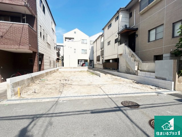 大阪市住吉区墨江　第1期　新築一戸建ての外観|周辺は落ち着いた街並みの住宅地！子育てがしやすい住環境です！まだ未完成ですが、現地でしかわからない事もございます。是非一度ご覧ください。