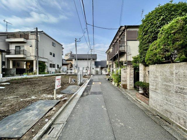 葛飾区金町5丁目新築分譲住宅の前面道路含む現地写真|前面道路