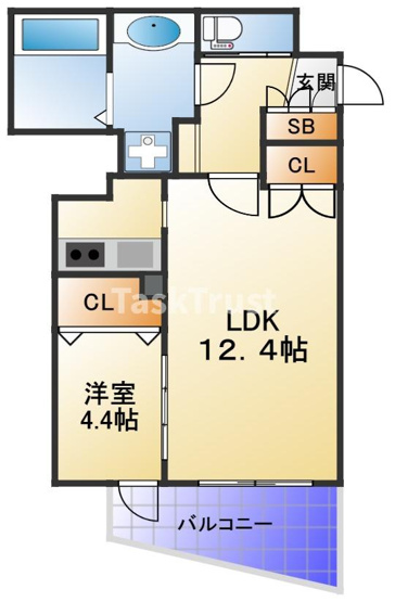 【間取り】 | クリスタルグランツ梅田Ⅱ