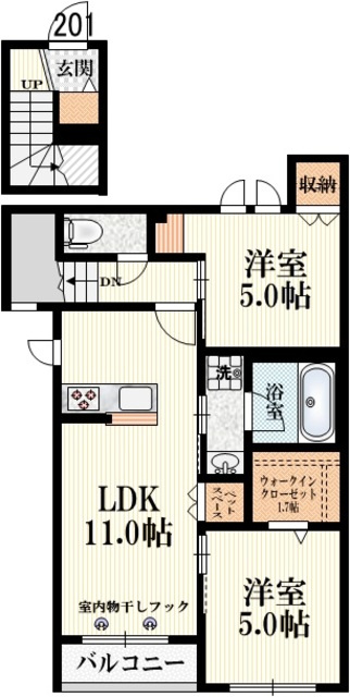 ルイスブランシュの間取り
