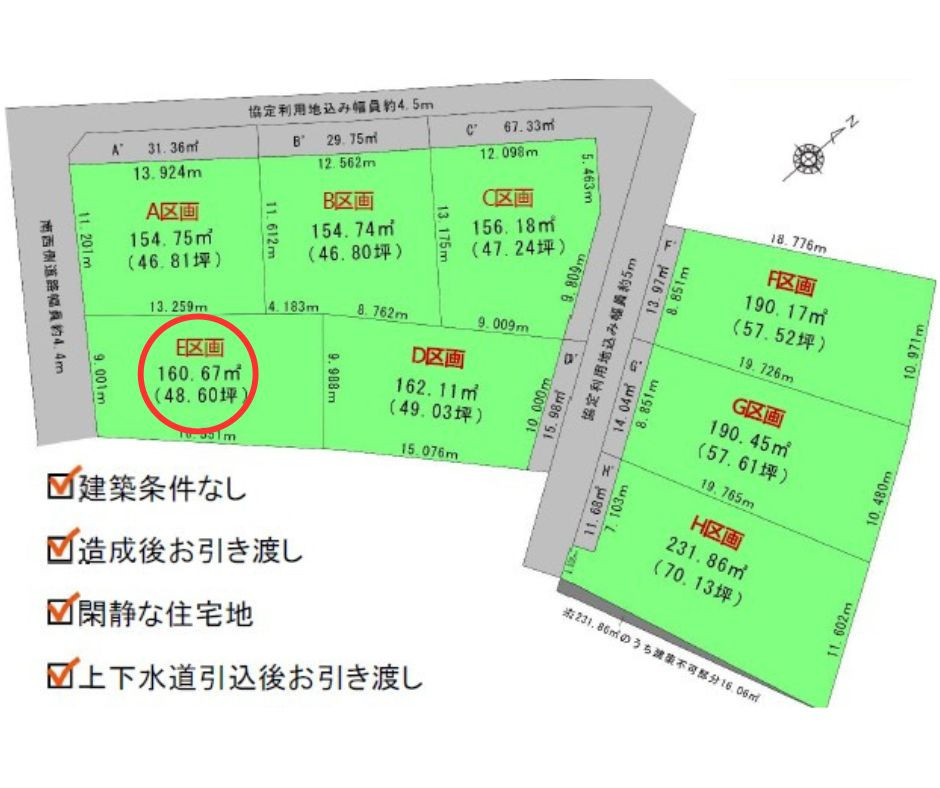 安城市城ヶ入町城畠　売土地