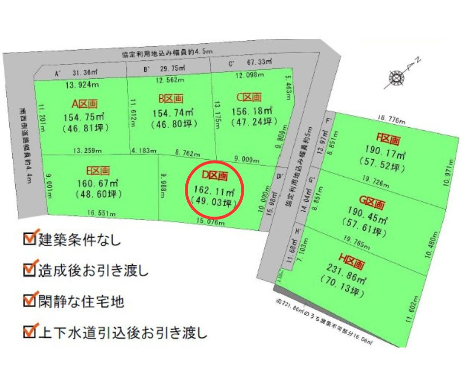安城市城ヶ入町城畠　売土地