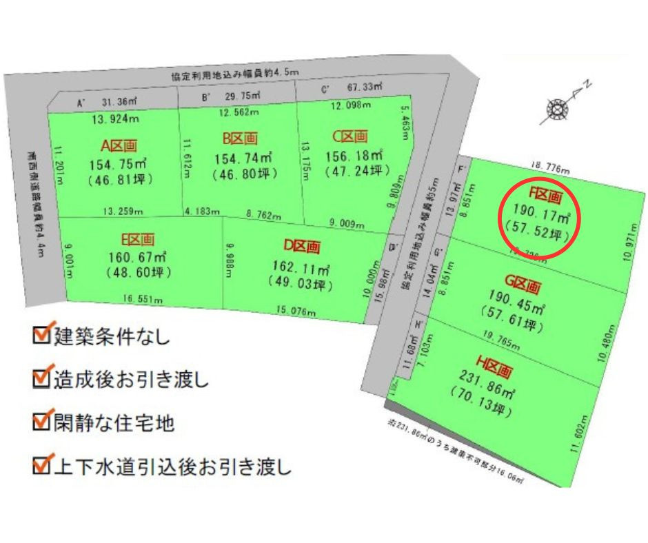 安城市城ヶ入町城畠　売土地