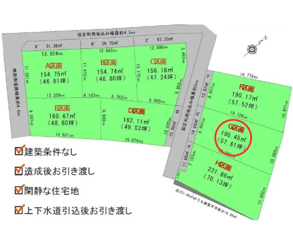 安城市城ヶ入町城畠　売土地